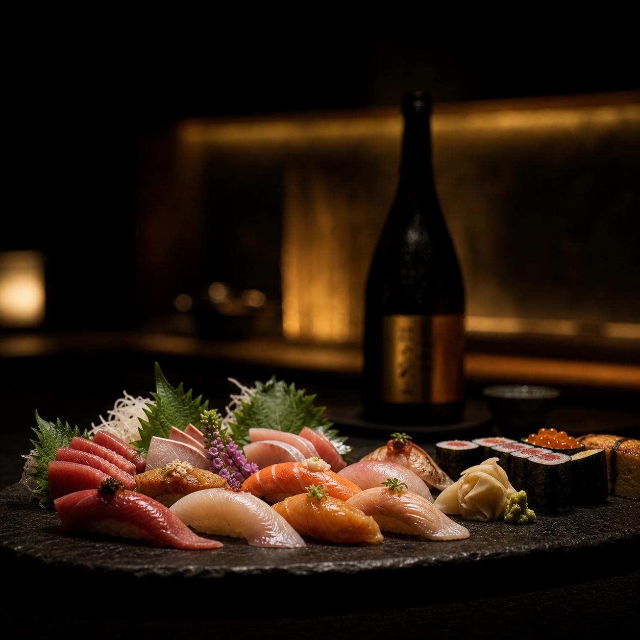 Premium nigiri and sashimi served in an intimate Japanese restaurant